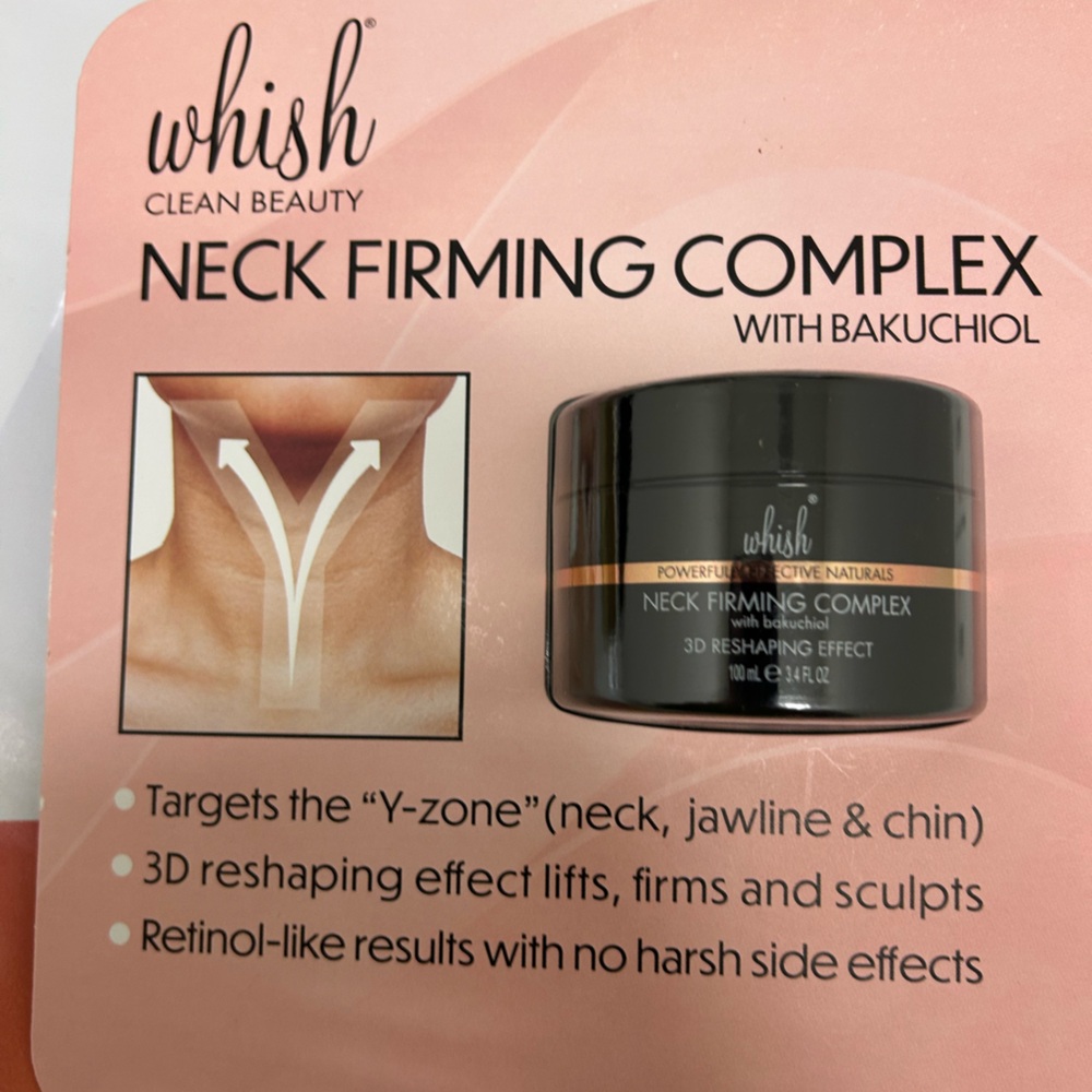 Whish Neck Firming Complex w Bakuchiol Smooths Appearance of Fine Lines 3.4 floz